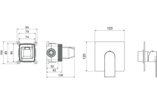Смеситель для душа Aquatek Лира AQ1466MB черный