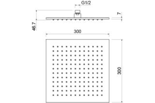 Верхний душ Aquatek AQ2078MB черный