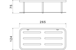 Полка для душа Aquatek AQ4936MB черный