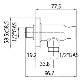 Держатель ручного душа Bossini CB3000.030 хром