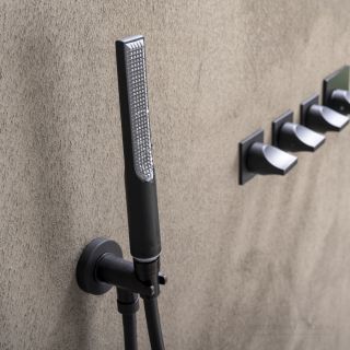 Душевая лейка Bossini Apice CE3004C.073 чёрный матовый