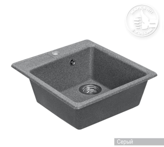 Мойка кухонная Акватон Парма 51 см серый