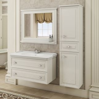 Comforty Зеркало "Феррара-100" белый