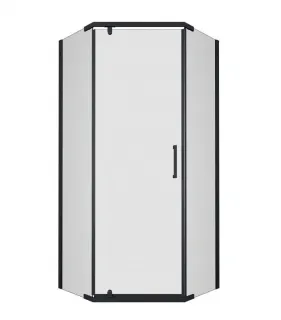 Душевой уголок Triton Дека Щ0000062934 100x100 см профиль чёрный стекло прозрачное
