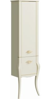 Пенал напольный Clarberg Borgia BOR0548BG 48x182см слоновая кость/патина золото