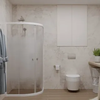 Душевой уголок Triton Лайт Щ0000064834 100x100 см профиль белый стекло с узором