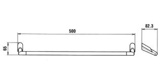 Полотенцедержатель Paini Morgana 73CR002 хром