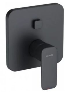 Встраиваемый смеситель для ванны и душа Kludi Pure&Style чёрный матовый 406593975