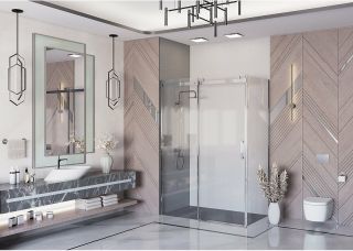 Душевой уголок Ambassador Benefit 19021103HX-80HX 140x80см хром/прозрачное