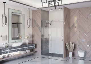 Душевая дверь Ambassador Benefit 19021102HX 130см хром/прозрачное