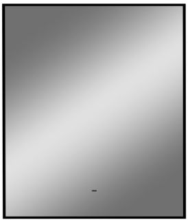 Зеркало с подсветкой Continent Amer ЗЛП1537 с бесконтактным сенсором 60x70см чёрный