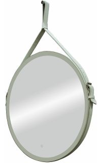 Зеркало с подсветкой Continent Millenium White ЗЛП1706 на ремне 80см белый