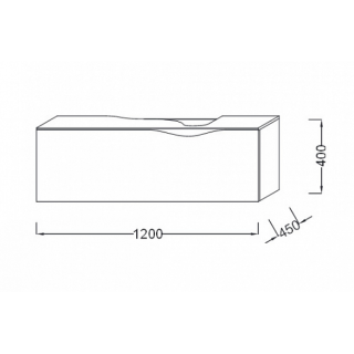 Тумба под раковину Jacob Delafon Stillness EB2000-P6 120 см светлый дуб