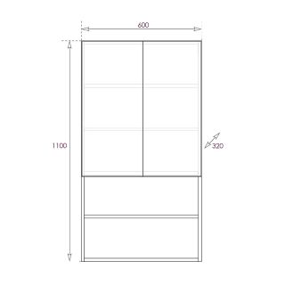 Шкаф подвесной Onika Маркус Нова 306703 60 см белый