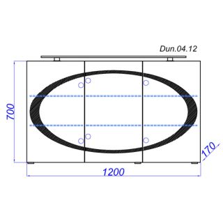 Шкаф-зеркало с подсветкой Clarberg Dune DUN0412 120см белый