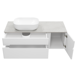 Подвесная тумба под раковину Misty Роял 120 см П-Роя-01120-011П2Я белый