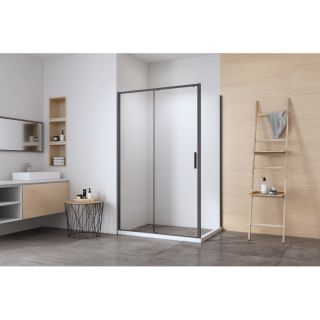 Душевой уголок Aquanet Pleasure Evo AE65-130x100-BT 346126 130x100 см профиль чёрный матовый стекло прозрачное