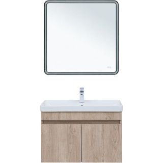 Тумба под раковину Aquanet Оптима 344805 80 см дуб светлый