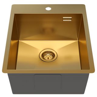 Мойка кухонная Reflexion Iseo 40-GD RX2240GD брашированное золото