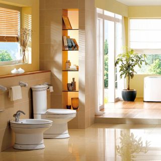 Биде CeramaLux Lux Classic 1410 напольное белое