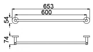 Полотенцедержатель Timo Saona чёрный 13053/03