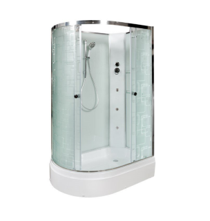 Душевая кабина Deto ЕМ2712 R  N с гидромассажем (гм.) 120х80х210 см