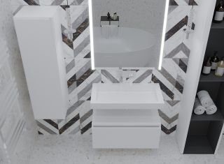 Ящик под столешницу Armadi Art Flat 60см белый 897-060-W