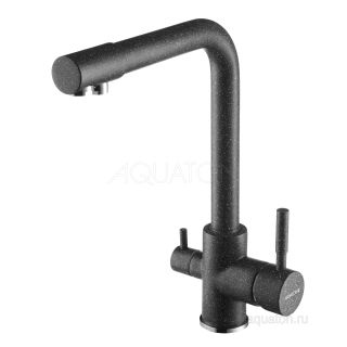 Смеситель для кухни Акватон Руан фильтр графит 1AX004FCXX210