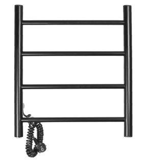 Полотенцесушитель электрический Domoterm Классик DMT 109-4 50x50 EK L чёрный