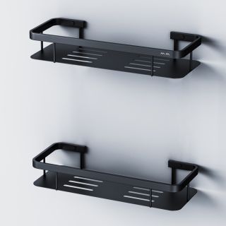 Полка для душа прямая двойная Am.Pm Sense L чёрный матовый A7453222