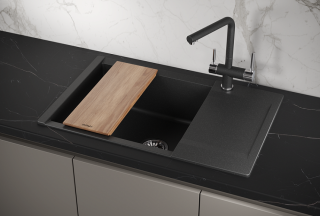 Мойка кухонная Granula 7807, ЧЁРНЫЙ