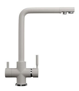 Смеситель для кухни Ulgran Classic U-016-331 с дополнительным краном для питьевой воды белый