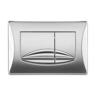 Панель механ. двойная RIVER DUAL, пластик, хром матовый, Oliveira