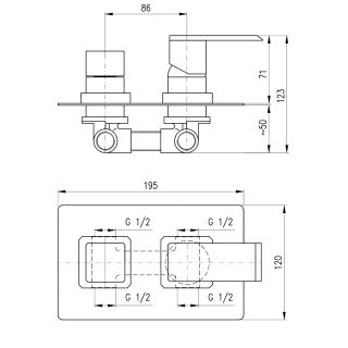 Смеситель для душа Rav Slezak Loira LR586KZ золото