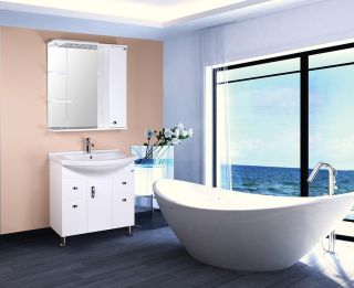 Шкаф-зеркало с подсветкой Onika Эльбрус 208022 правый 80см белый