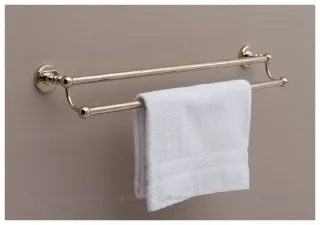 Полотенцедержатель двойной Aquanet 189279 золото