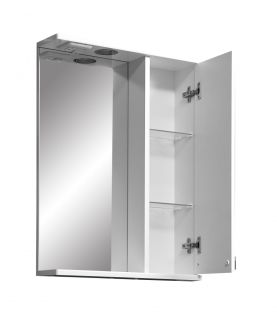 Зеркало-шкаф с подсветкой Stella Polar Ванда 50см белый SP-00000198