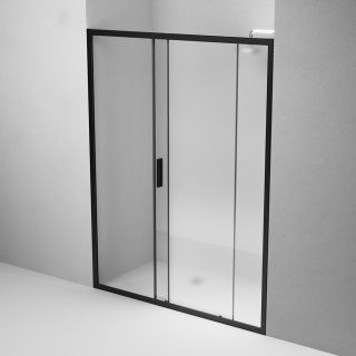 Душевая дверь Am.Pm Gem W90G-150-1-195BM 150 см цвет профиля чёрный матовый стекло матовое