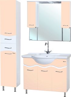 Пенал Bellezza Мари 35см с бельевой корзиной бежевый 00000007333