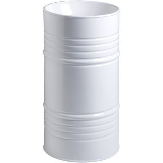 Раковина напольная Kerasan Artwork Barrel 474301 45см слив в стену белый