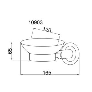 Мыльница Boheme Murano Crystal бронза 10903-CRST-BR