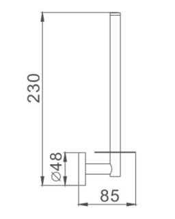 Держатель для туалетной бумаги Haiba HB1711 хром