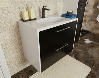 Подвесная тумба под раковину Эстет Vegas ФР-00003489 60см два ящика белый