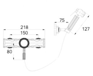 Гигиенический душ Zorg Antic A 122 BD-BR