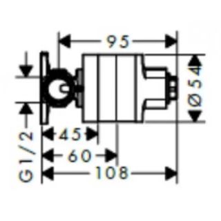 Hansgrohe 29235180 Скрытая часть смесителя гигиенического душа