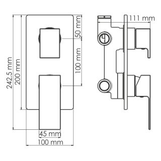 WasserKRAFT Abens 2071 Смеситель для ванны и душа