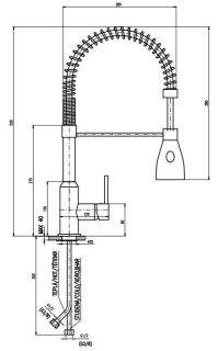 Смеситель для кухни Rav Slezak Seina SE917.5 хром