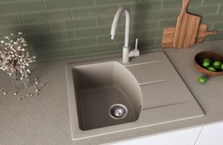 Кухонная мойка Florentina Паола 620 серый шёлк