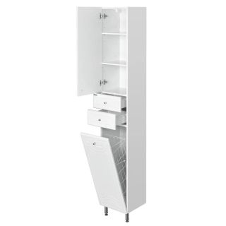 Шкаф-колонна Акватон Домус левосторонний белый 1A122003DO01L