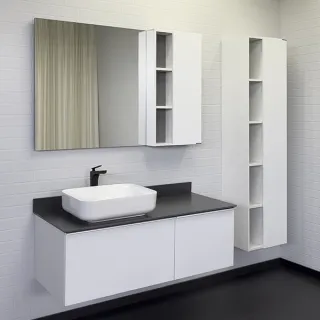 Тумба с раковиной Comforty Милан 00-00014006 120 см белый